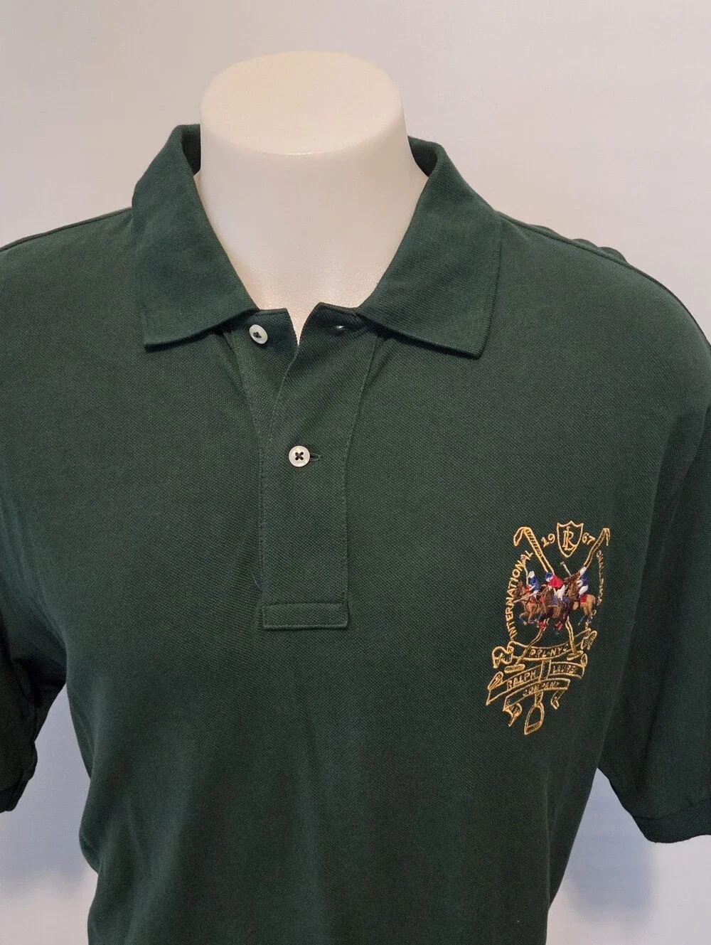 Polo Ralph Lauren Mens Big Triple Pony Short Sleeve Polo Green BIG &TALL XLT